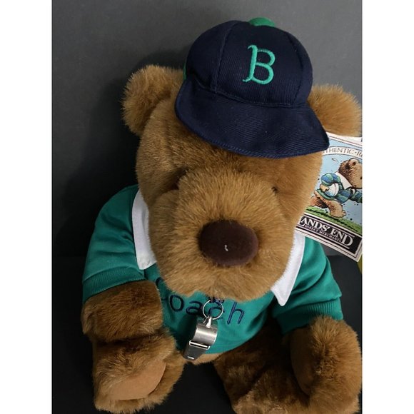 LANDS' END & GUND COACH PAUL BEAR LIMITED EDITION 1991 PLUSH WITH BOX VINTAGE - Picture 4 of 9